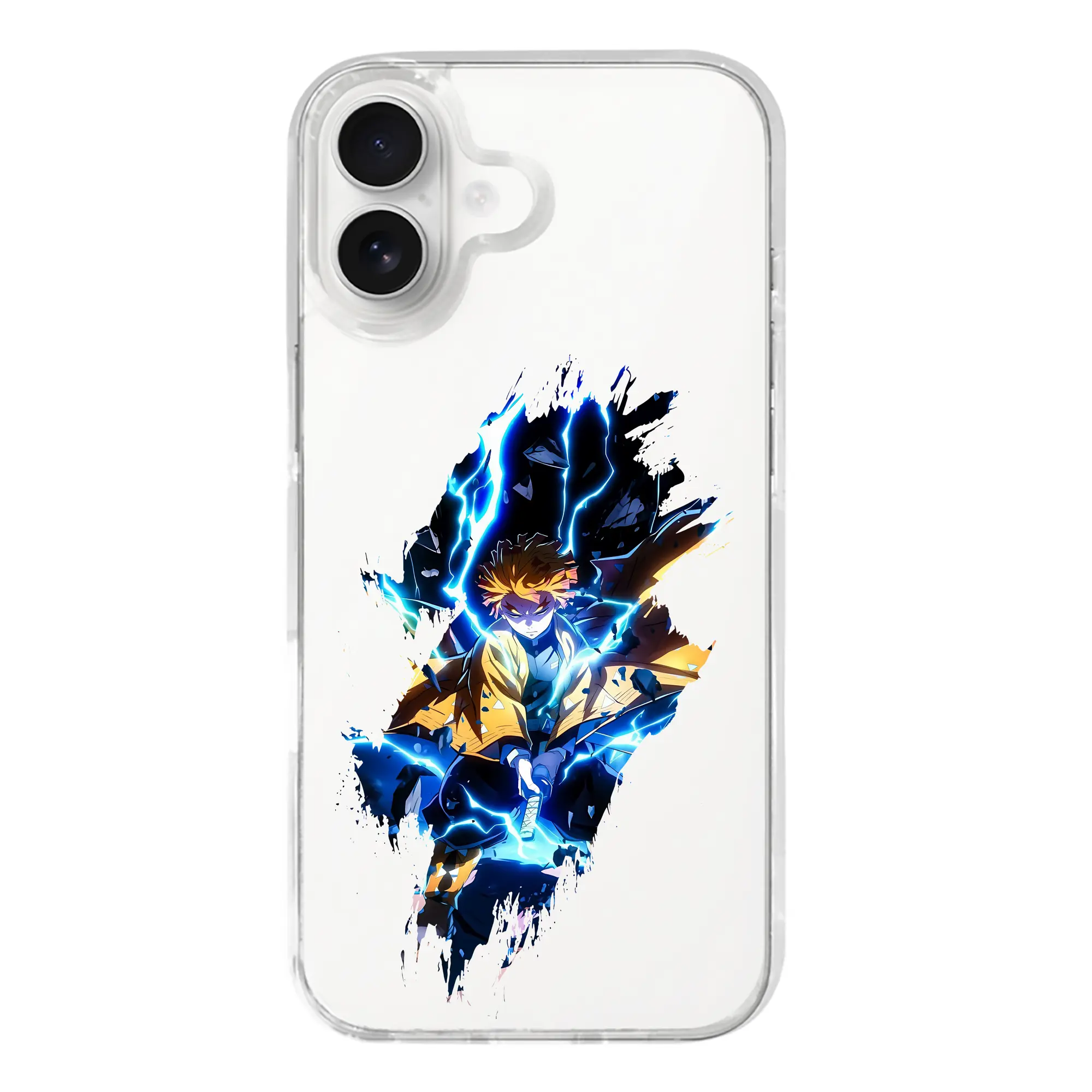 鬼滅の刃 グッズ,我妻 善逸 - iPhone 17シリーズ 透明スマホケース – 薄型・耐衝撃・精密フィット保護カバー